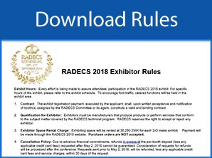 Download RADECS 2018 Exhibitor Rules
